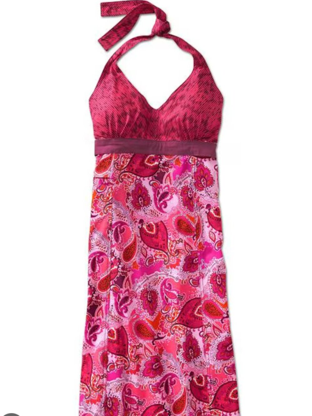 Athleta Women’s Printed Pack Everywhere Summer Halter Dress Pink Size 10 P